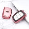 Чехол для ключа Hyundai для Mistra, ix35, ix25, Elantra, Avante, Tucson, Sonata 9 – Полупрозрачная накладка с пряжкой.