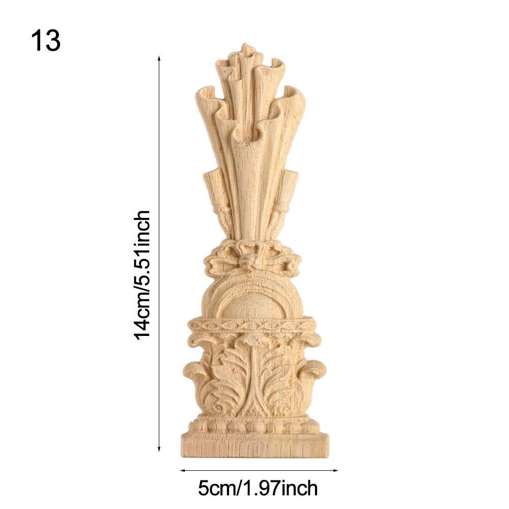 Style Decoration Crafts Vintage Wood Carved Cabinet Seat Feets Furniture Foot Legs Home Decor