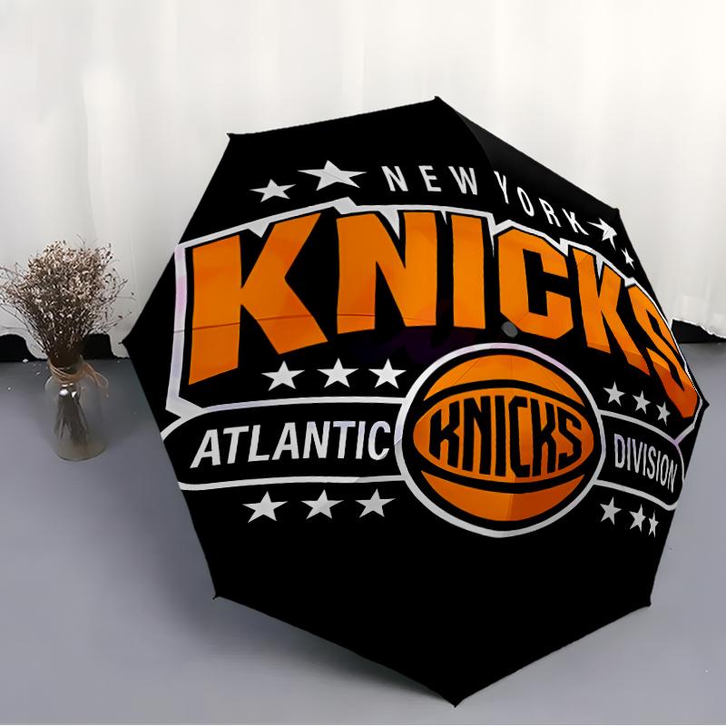 Складной зонт с принтом логотипа Knicks, для улицы, отдыха и путешествий, прочная ткань зонта, подарок на день рождения и праздник