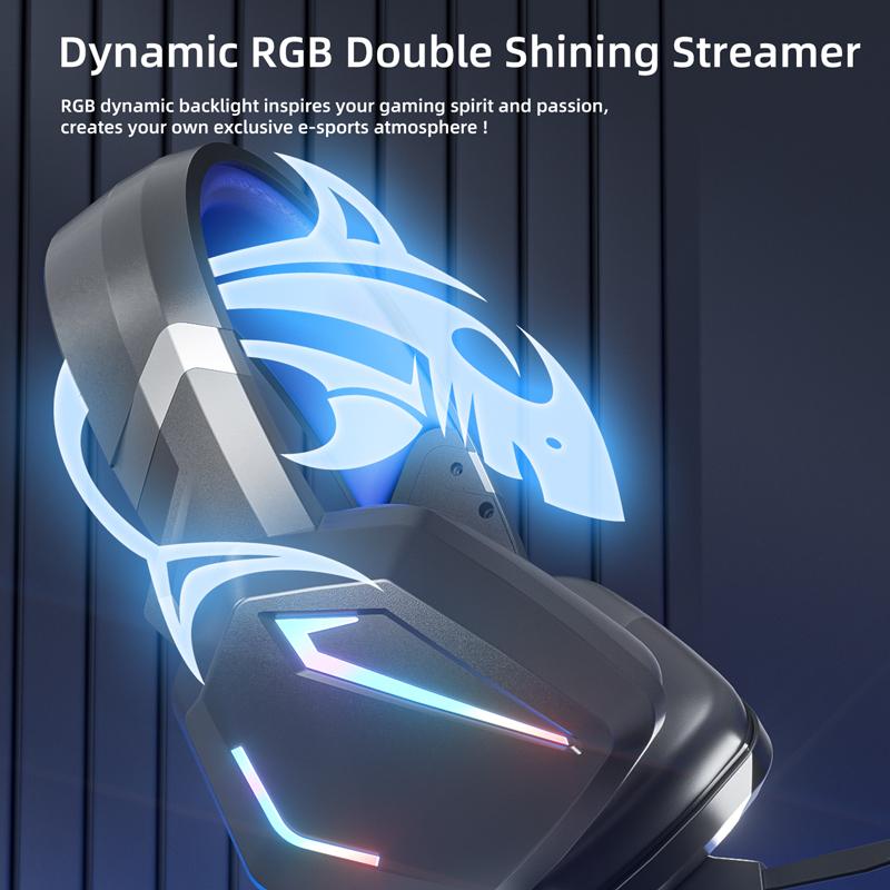 G20 Dynamic RGB Dual Streamer Проводная гарнитура Шумоподавление Микрофон Стерео Эргономичный