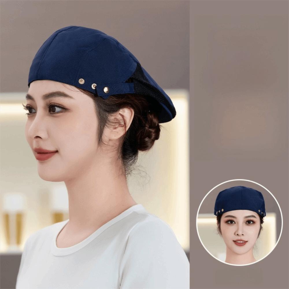 Breathable Service Cap Oil-resistant Mesh Hat Beret Hat  Restaurant BBQ Restaurant Kitchen