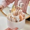 360° Rotating Makeup Brush Storage Box Portable Desktop Cosmetic Organizer Lipstick Eyebrow Pencil Eye Shadow Brushes Holder