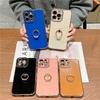 Подходит для Apple 17 чехол для мобильного телефона iPhone15/16 гальваническое покрытие мягкий 14promax кольцо-держатель сердце 13 новые модели