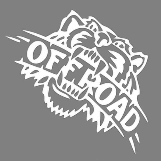 Самоклеящаяся светоотражающая наклейка Tiger OFF ROAD с буквами, декоративная наклейка для автомобиля
