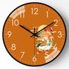 12-inch 30cm New Chinese Modern Wall Clock Home Living Room Clock Clock Creative Decorative Quartz Clock