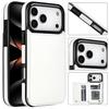 Кожаный чехол-подставка для iPhone 17 Pro Max с держателем для карт и двойной застежкой