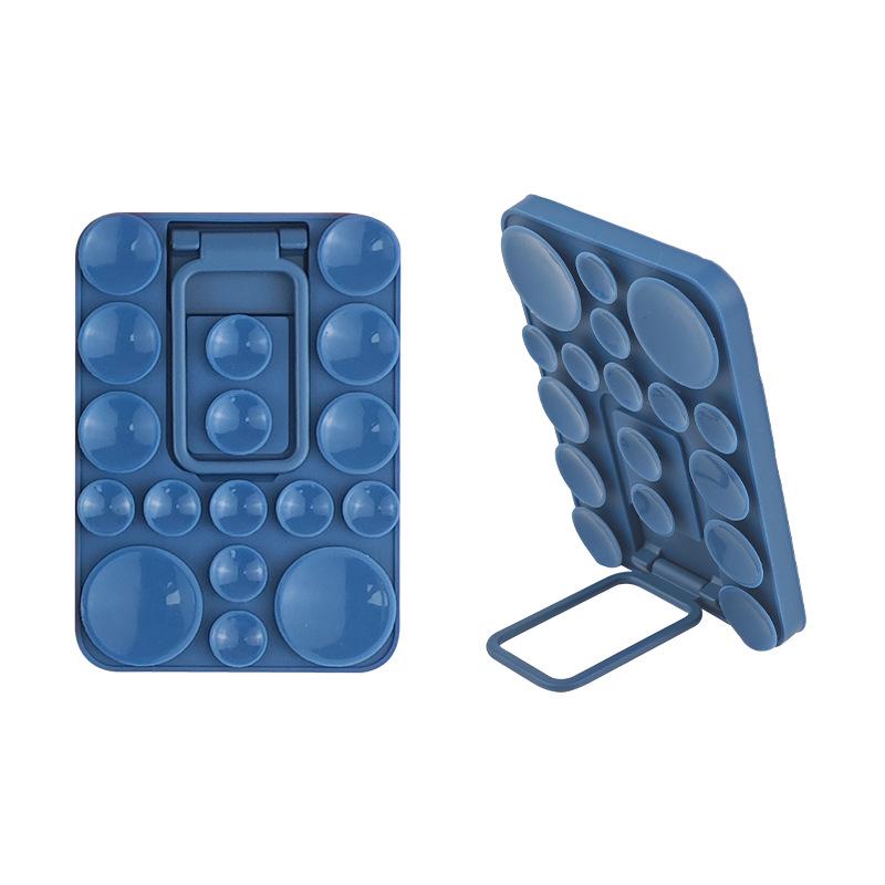 Universal Silicone Phone Holder: Suction Cup, Self-Adhesive, Folding Design
