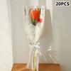 LOVE Rose Packaging Bags Transparent Flower Wrapping Paper Gifts Bouquet Plastic Bag