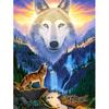 Полная квадратная круглая дрель Алмазная картина животное волк 5D Алмазная вышивка животное изображение горный хрусталь Декор для дома