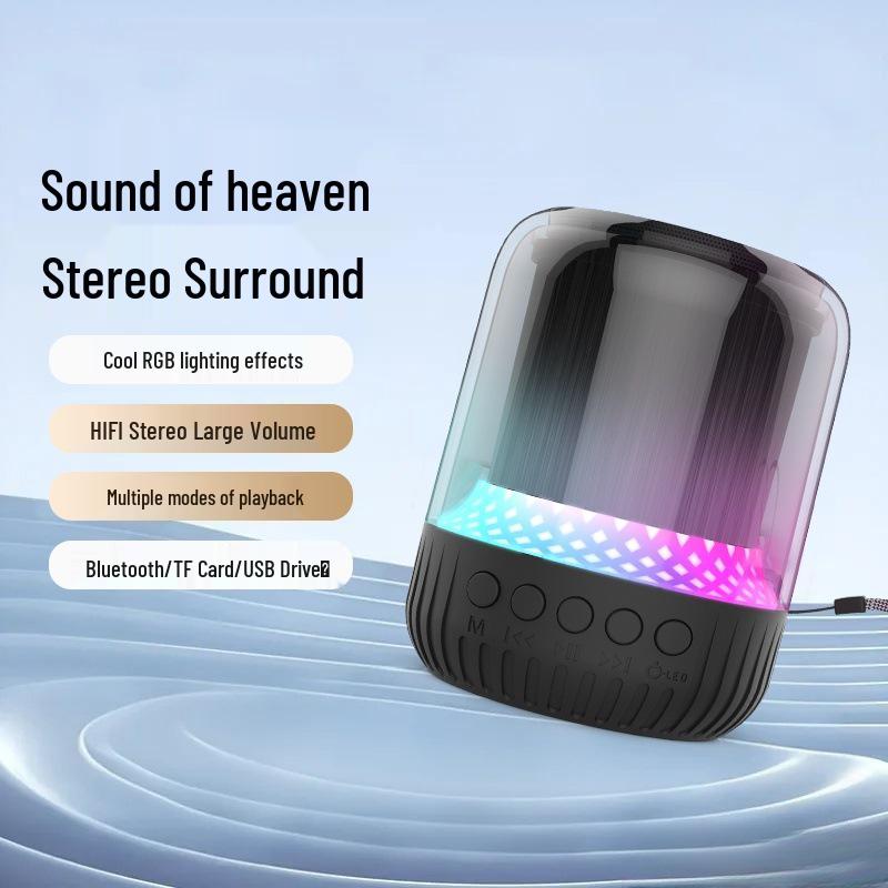 Bluetooth-динамик для улицы WK-101: 3D Объемный Звук, Портативный, Высококачественный Звук с Сабвуфером