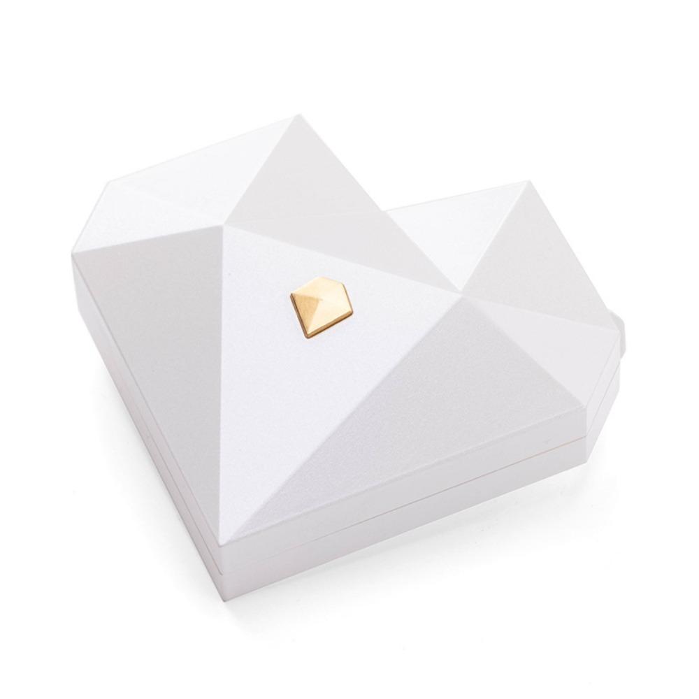 Водонепроницаемая шкатулка для кольца-предложения, пылезащитная автоматическая всплывающая шкатулка для украшений, шкатулка для кольца в форме сердца, свадьба