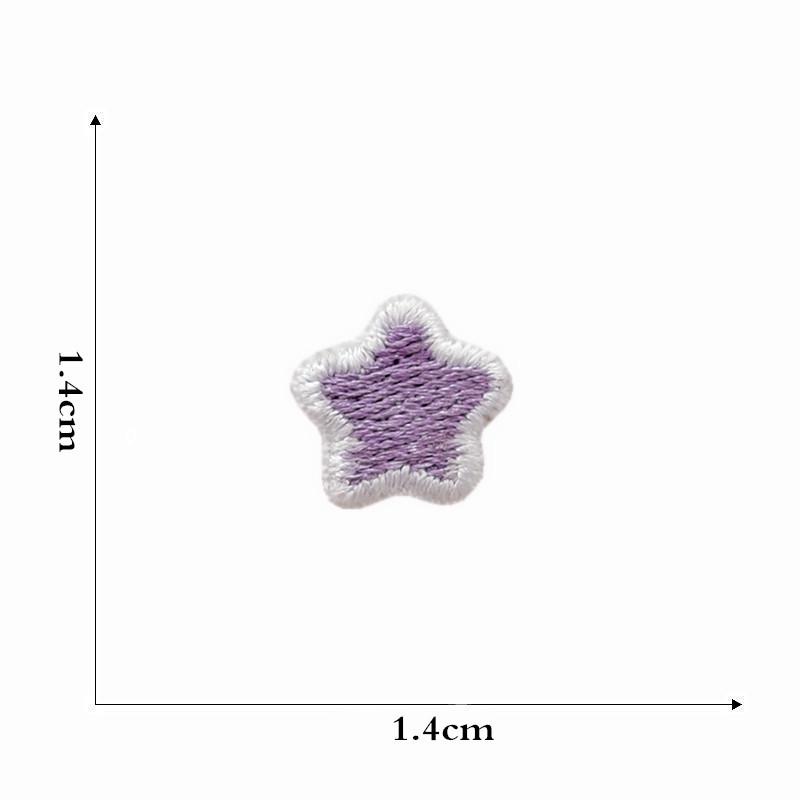 Вышитая нашивка в виде мультяшной радужной звезды для детской одежды