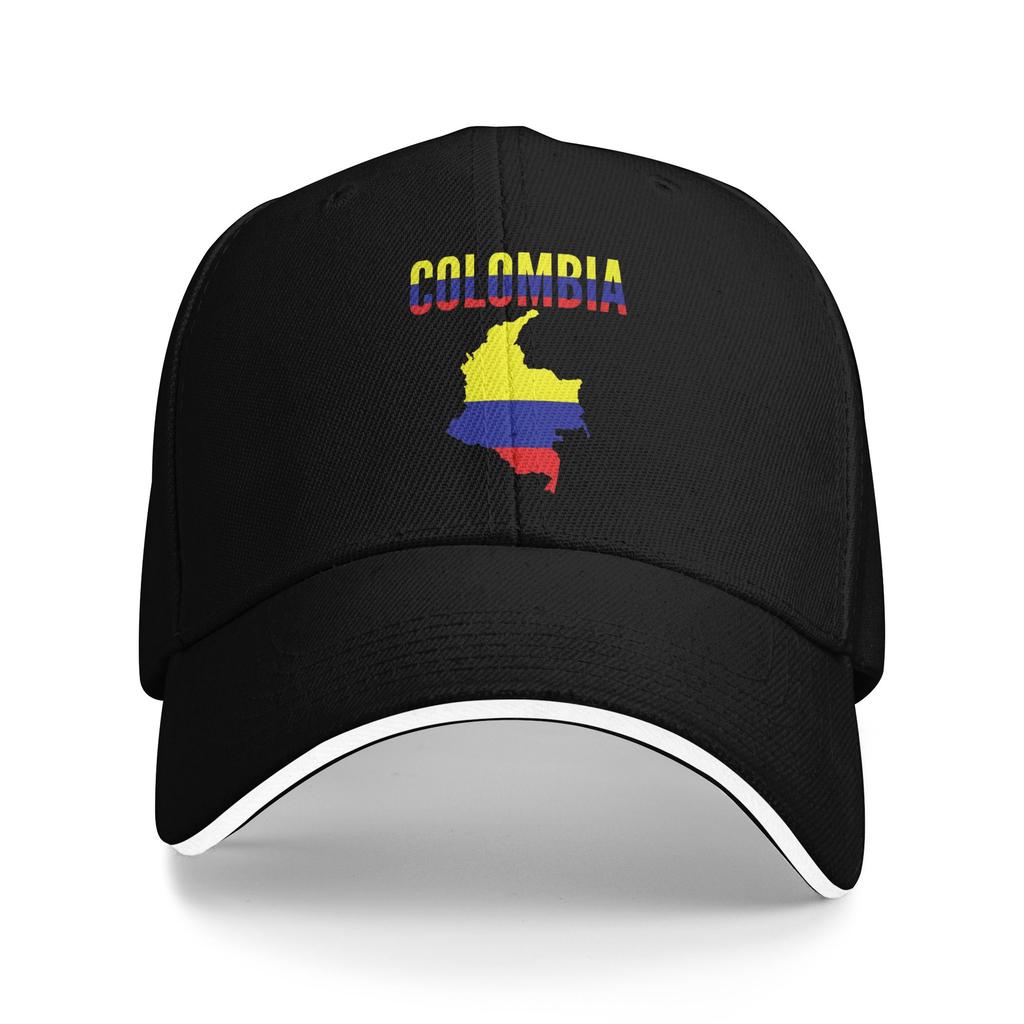 Women Unisex Colombiano Flag Colombia Outdoor Hat Adjustable Cap Casual Baseball Cap Sunscreen Hats