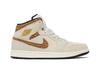Men's Sneakers Nike Jordan 1 Mid SE Brown Elephant Light Orewood Brown/White/Light British Tan/Metallic Gold
