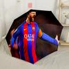 Messi Celebrates Victory Compact Travel Automatic Umbrella Compact 8-Rib Design Foldable Design for Women/Men Fashion Lovers