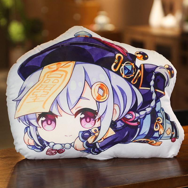 Genshin Impact Game Paimon Cosplay Plush Doll Pillow Stuffed Bed Cosplay Cushion