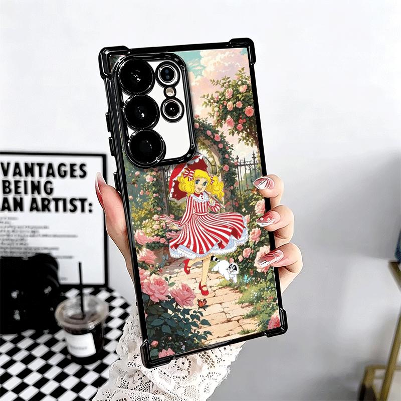 Аниме Candy Candy Покрытие Чехол для телефона Для Samsung Galaxy S24 S25 FE S26 Edge S23 Ultra S22 S21 Plus S20 Противоударный Подушка безопасности Чехол