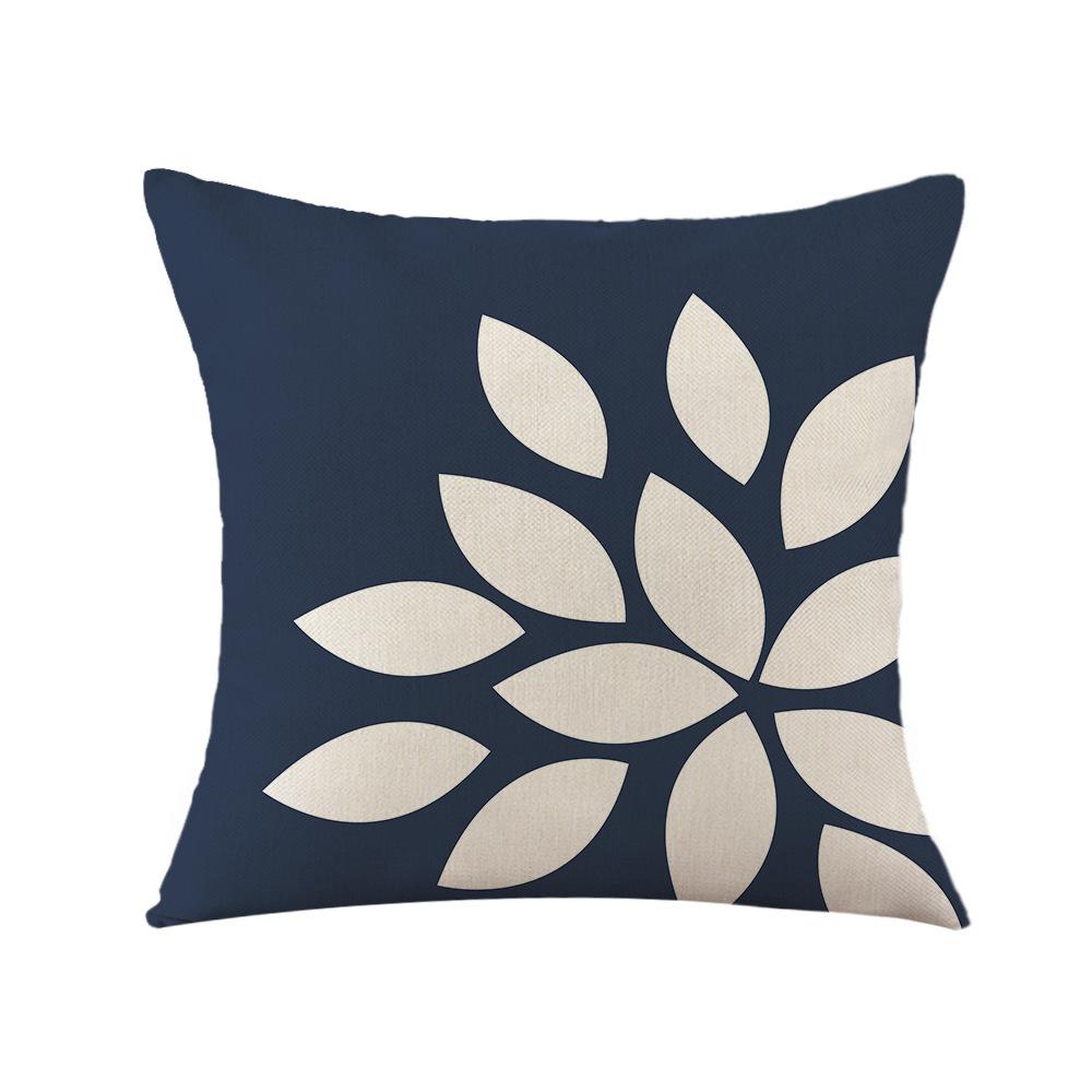 Подушка Нордическая Геометрическая Льняная Наволочка Офисная Подушка для Дивана Прикроватная Подушка-Спинка Домашняя