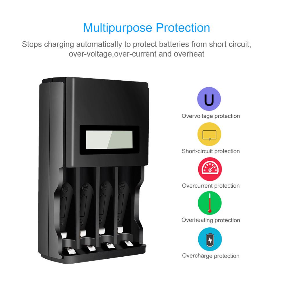 Charger Quick Palo Lcd Smart Battery Charger For Aa Aaa Nimh Nicd Reachargeable Battery Use Multifunction Charger