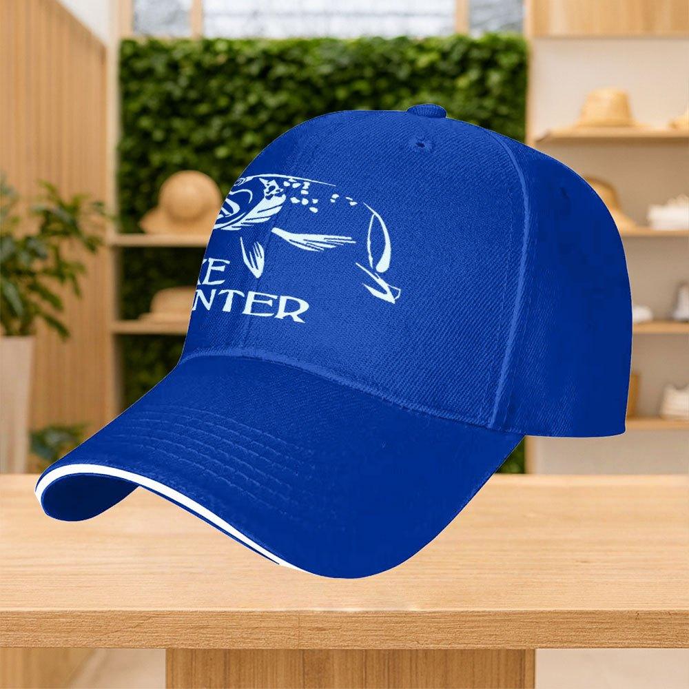 Pike Hunter Personalized Printed Baseball Cap Minimalist Style HighQuality Casual Hat for Fishing Cycling Hiking
