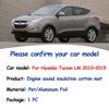 Звуковая подкладка капота двигателя для Hyundai Tucson LM 2010~2015 2013 2014 Теплоизоляция Хлопок Звукоизоляционный вкладыш для автомобиля Аксессуары для интерьера