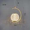 Nordic Lustre Copper Crystal Ball 2M Подвесные светильники Современная светодиодная подвесная лампа для гостиной, спальни, прикроватная люстра, освещение