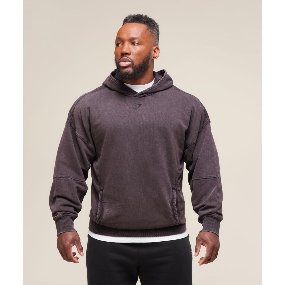 Gymshark Толстовка Heritage Washed Plum Brown A4a7j Nc1t