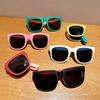 Солнцезащитные очки конфетного цвета для детей, складные солнцезащитные очки с большой оправой, детские складные очки