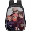Spacious Jujutsu Kaisen Backpack For Kids With Lightweight Oxford Fabric