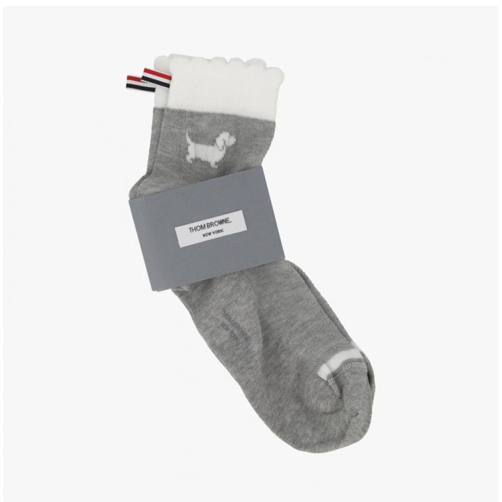 Носок Thom Browne Hector с интарсией в полоску Three Stripe с круглым вырезом Fas240a Y3011 065