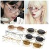 INS Rhinestone Sunglasses Y2k Anti-Blue Light Spectacles Convenient Retro Frame Eyewear  Unisex
