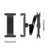 Car Rear Headrest Phone Holder Adjustable Telescopic Tablet Mount Stable Back Seat Bracket for Road Trips Kids Watching