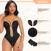Tummy Control Shapewear for Women Plunge Backless Body Shaper Built-in Bra Camis Deep V-Neck Sexy Thong Bodysuit Party Club Wedding Dress Outfits
