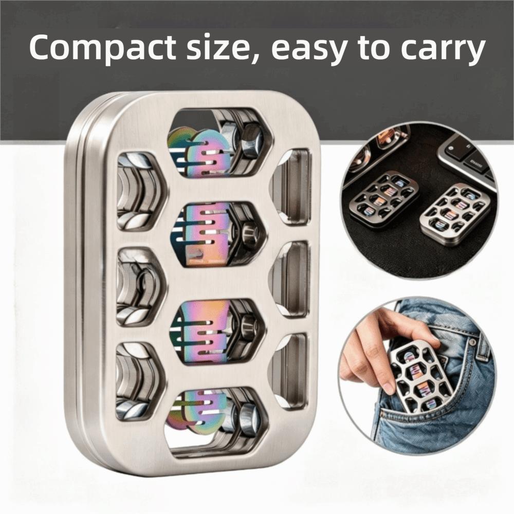 Metal Fidget Slider Toy Magnetic Fidget Toy Fingertip Toy Fidget Spinner Office Desk