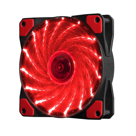 Модный компьютерный аксессуар, 15 светодиодов, длительный срок службы, бесшумные 3-контактные фонари, обслуживание подшипников, гидравлический 4-контактный вентилятор корпуса компьютера