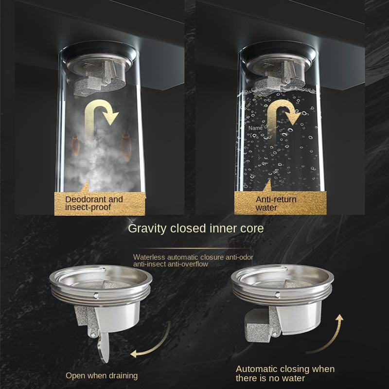 BAKALA Invisible Bathroom Floor Drain 20-120CM Square Waste Filter Drainage Anti-odor Shower Drain Strainer Kitchen Accessories