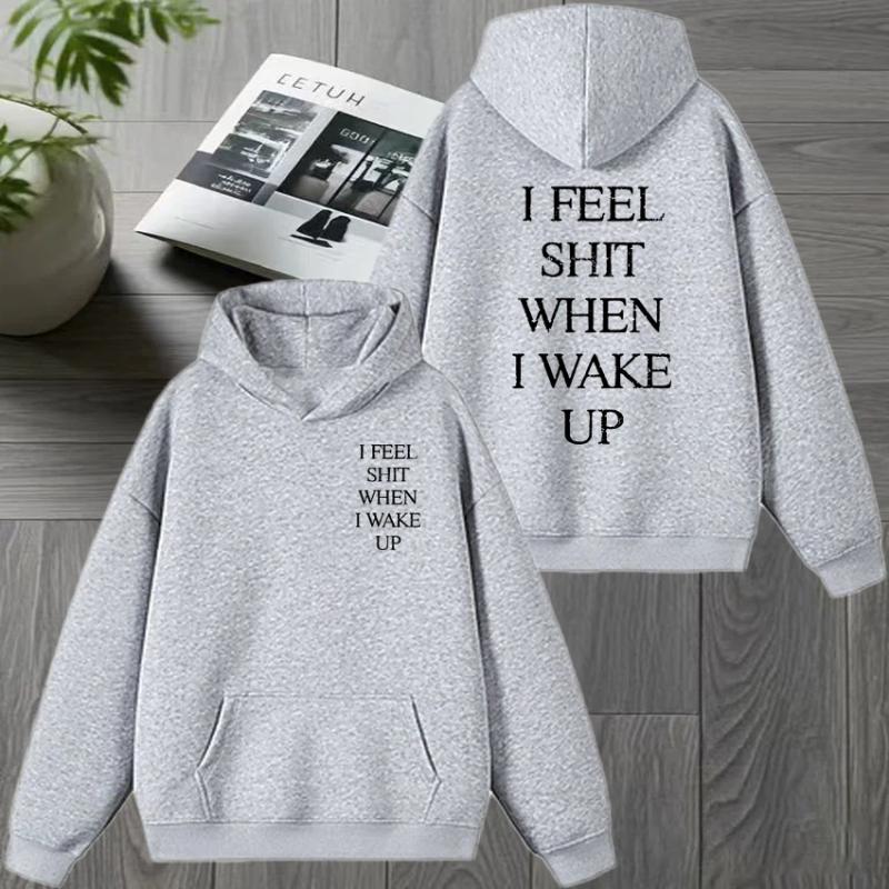 Yungblud I Feel Shit When I Wake Up Tour Двусторонний свитшот Мужчины женщины Флисовая толстовка Унисекс Повседневные пуловеры