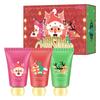 Подарочный набор кремов для рук на Рождество, 3 фруктовых аромата, увлажняющий крем для рук для сухих потрескавшихся губ, в изысканной упаковке, подарки для ухода за губами для женщин и мужчин