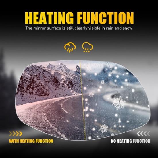 Mirror Glasses Passenger Side Heated for 2008-2010 Porsche Cayenne 95573103804