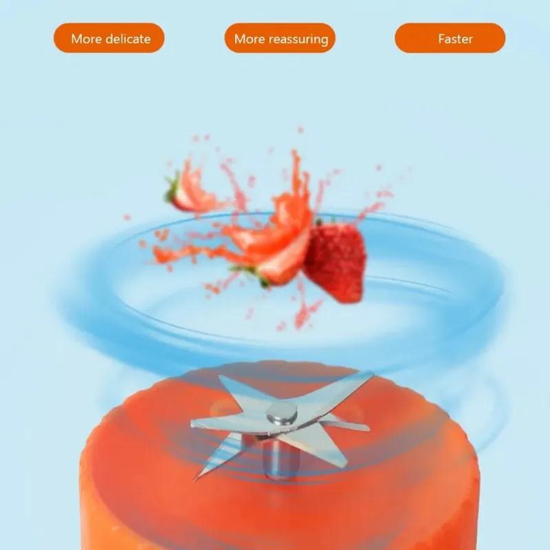 Белые многофункциональные миксеры для фруктов 380 мл портативные мини электрические миксеры бутылочный экстрактор соковыжималка USB перезаряжаемые