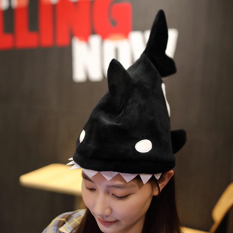 Шляпа акулы Песочная скульптура Хэллоуин Мультяшный головной убор - Забавный подарок для всех возрастов