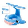 Children Inflatable Swimming Seat Ring Anti Leaning Cushion Blue Whale Floating Ring
