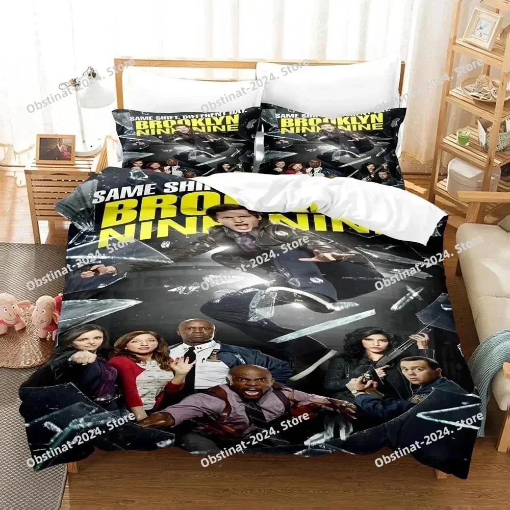 Верхний комплект постельного белья Brooklyn Nine-Nine С принтом Одеяло Покрывало Пододеяльник Наволочка Комплект из 3 предметов Детский Взрослый Размер