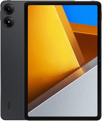 Xiaomi Планшет POCO Pad 8 ГБ 256 ГБ до 120 Гц 2560x1600 Snapdragon 7s Gen Xiaomi Dolby 10000 мАч 33 Вт быстрая для и Серый планшет, + (до 1,5 ТБ расширяемый), 12,1-дюймовый,