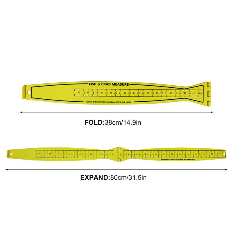 Портативная линейка для рыбы, доска для измерения рыбы, устройство для измерения крабов и рыбы, инструмент для измерения морской рыбалки, складная линейка для измерения рыбы