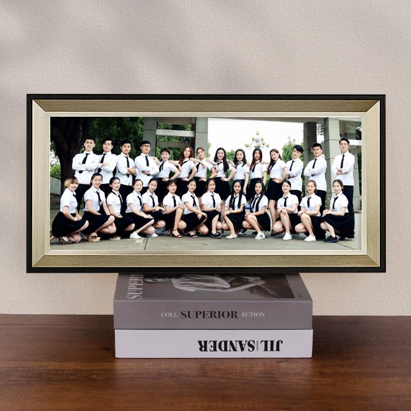 Customizable Large Group Graduation Photo Frame for Desktop