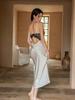 Pajamas women's sexy pure desire French dress new autumn and winter ice silk high-end suspender nightdress loungewear set