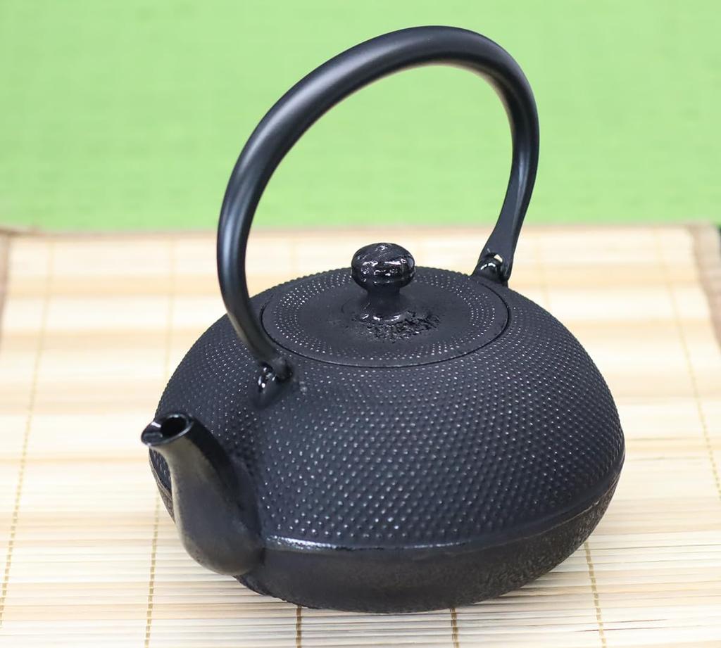 Замок Энтерпрайз Асахи префектура Иватэ Традиционное мастерство Чугунная посуда Намбу Железный чайник "Фуга" (Вместимость 1,1 л) (Подходит для газовых и индукционных плит)