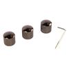 3PCS Guitar Dual Stacked Knobs Tone Control Metal Knob Replacement for Electric Guitar Bass GD107