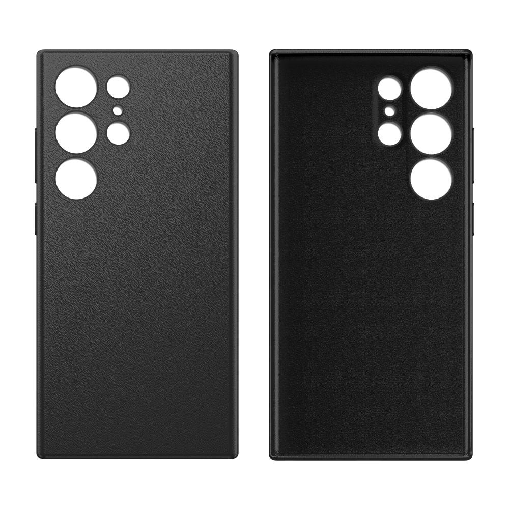 Кожаный чехол для телефона Samsung Galaxy S 24 S24 Plus 360 Полная защита Однотонная задняя крышка Shell